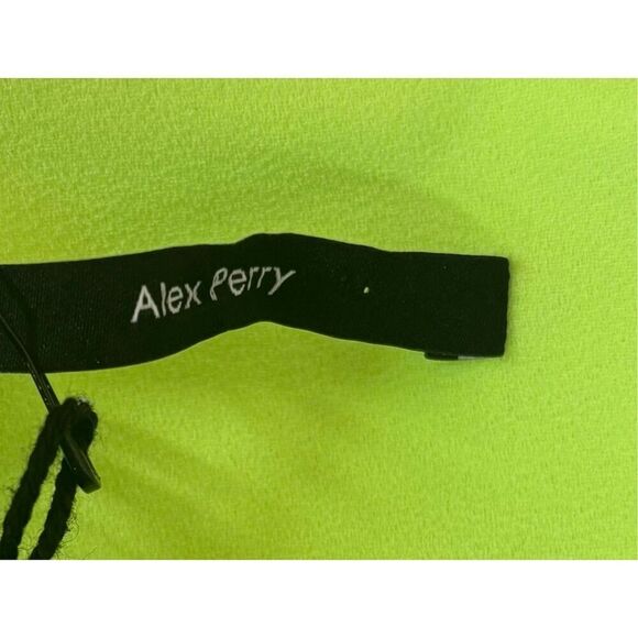 Alex Perry Exclusive Dale Stretch-Crepe Corseted Mini Dress in Green NWT Size 12 - Picture 8 of 12